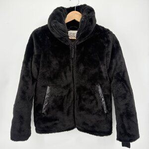 SAM S13 women's Faux Fur Black Jacke